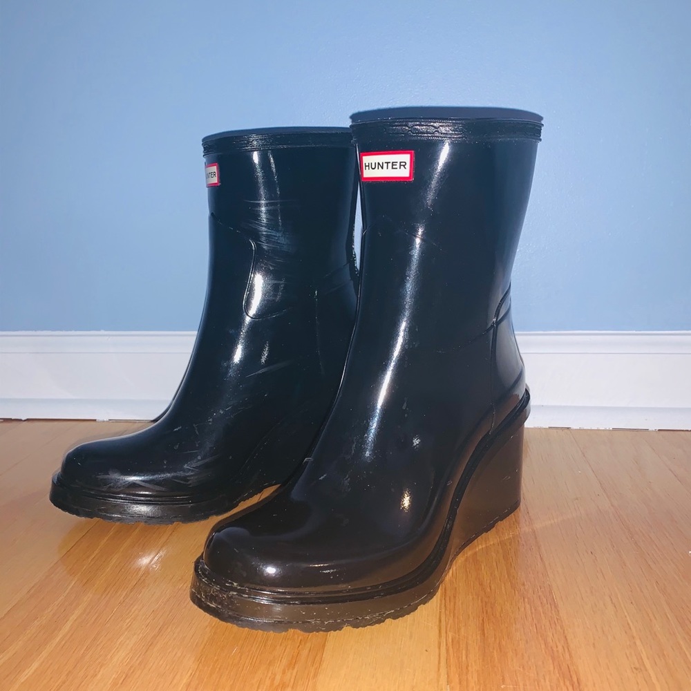 ☔️ Hunter Short Wedge Rain Boot 8M EUC ☔️
